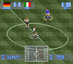 Jikkyou World Soccer screenshot 4 for Super Famicom